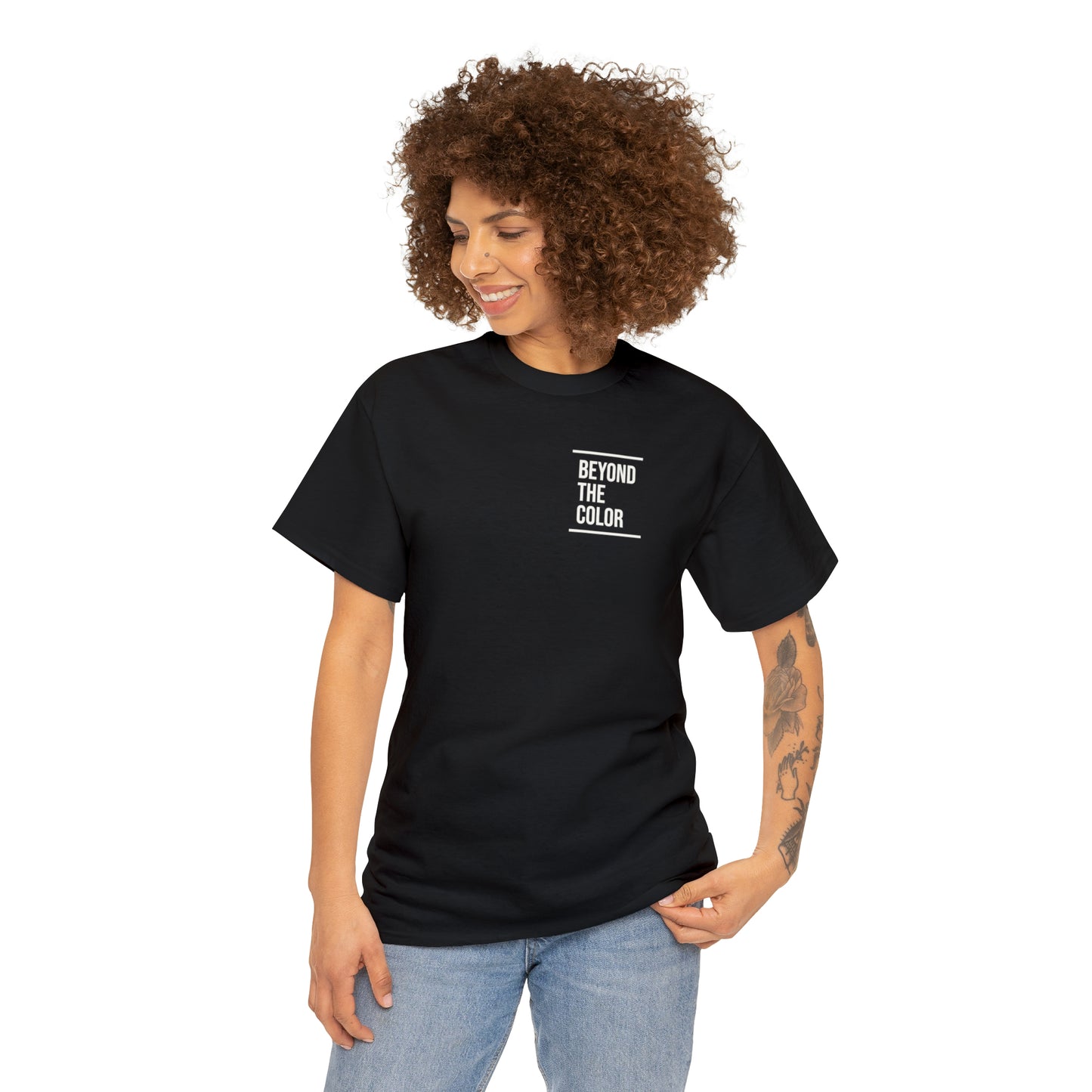 B.T.C Small Logo Unisex Heavy Cotton Tee (Black)