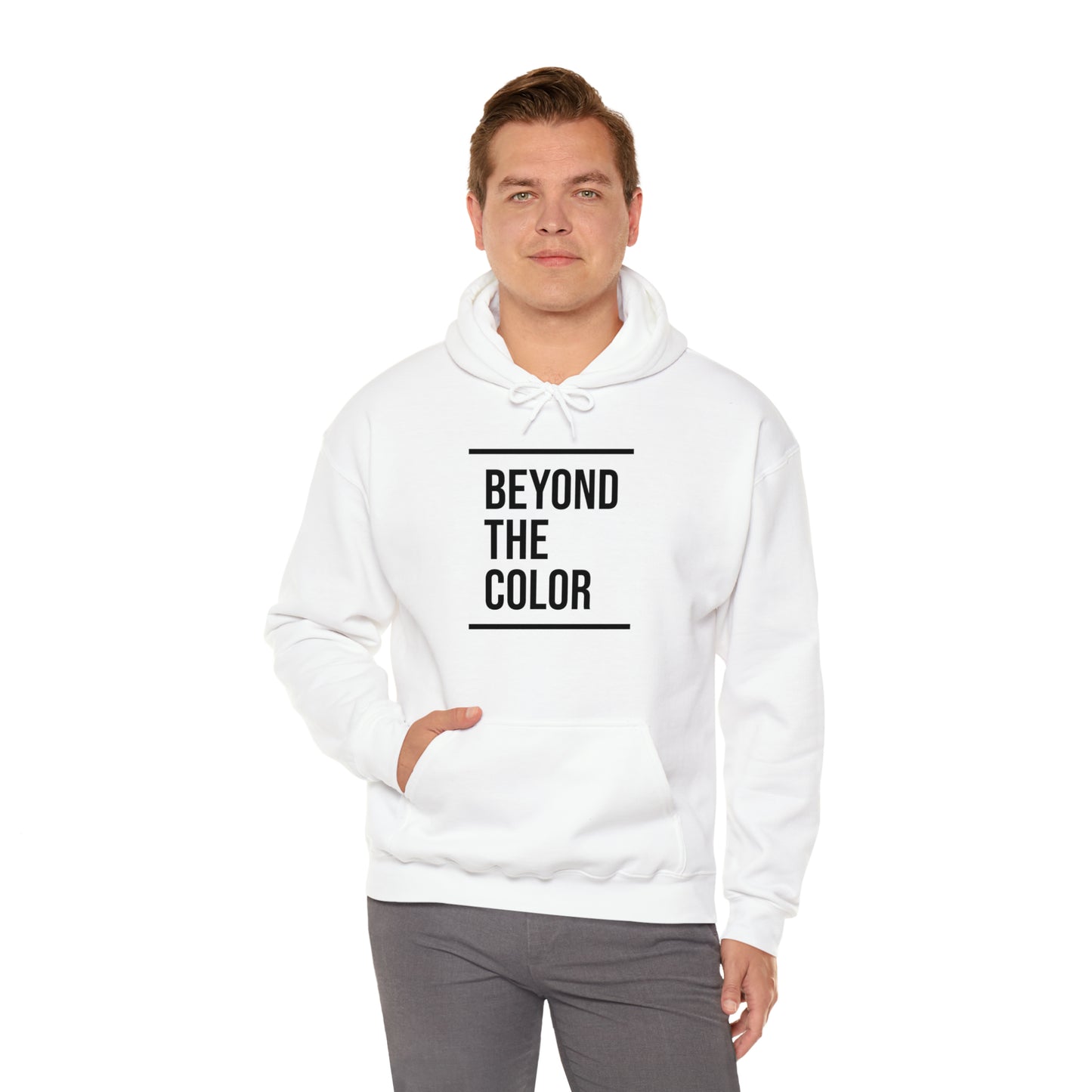 B.T.C Unisex Heavy Blend™ Hooded Sweatshirt (White)