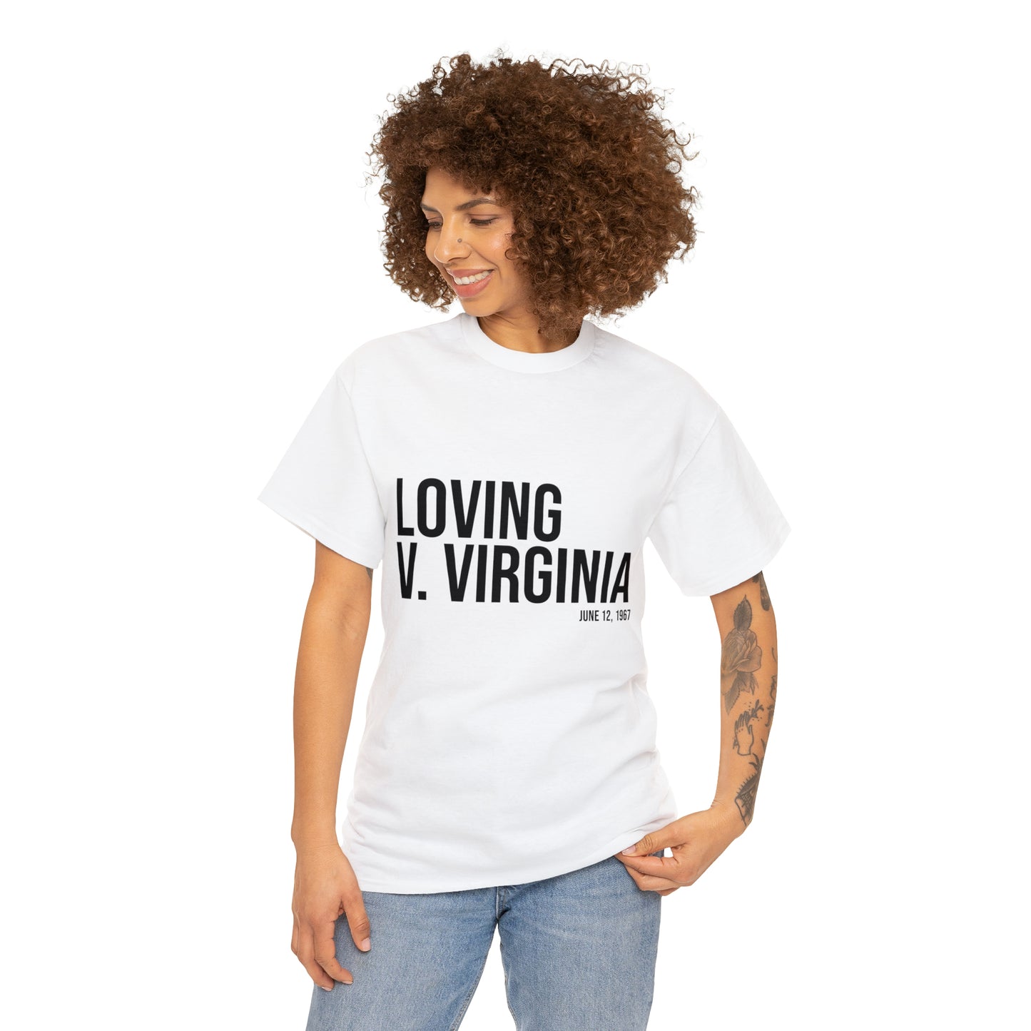 Loving V. Virginia Unisex Heavy Cotton Tee