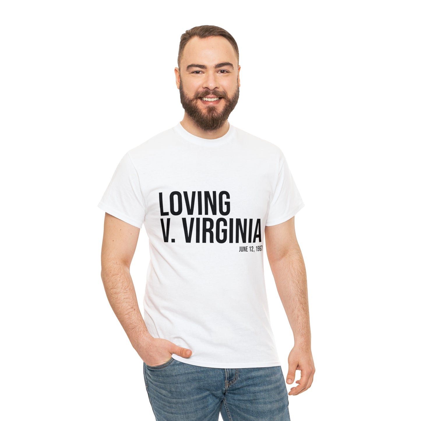 Loving V. Virginia Unisex Heavy Cotton Tee