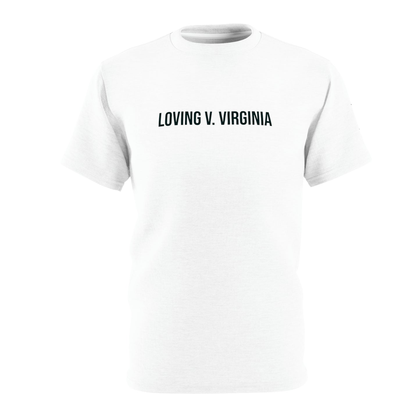 Loving v. Virginia Unisex Cut & Sew Tee (AOP) (White)