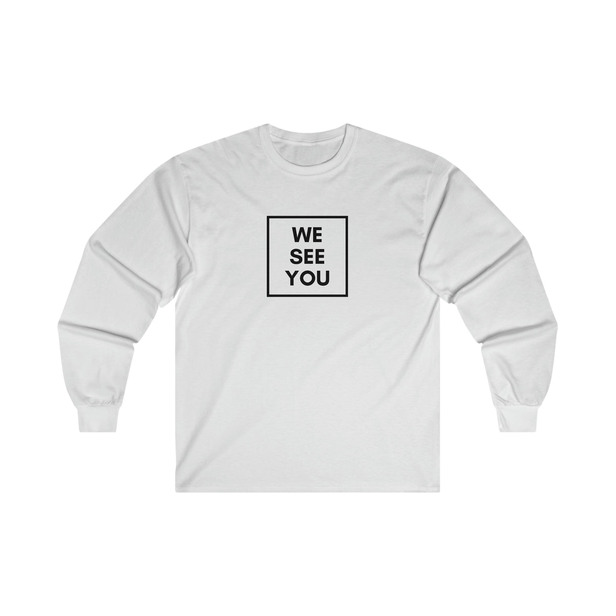 B.T.C We See You Ultra Cotton Long Sleeve Tee (White) – Beyond The 