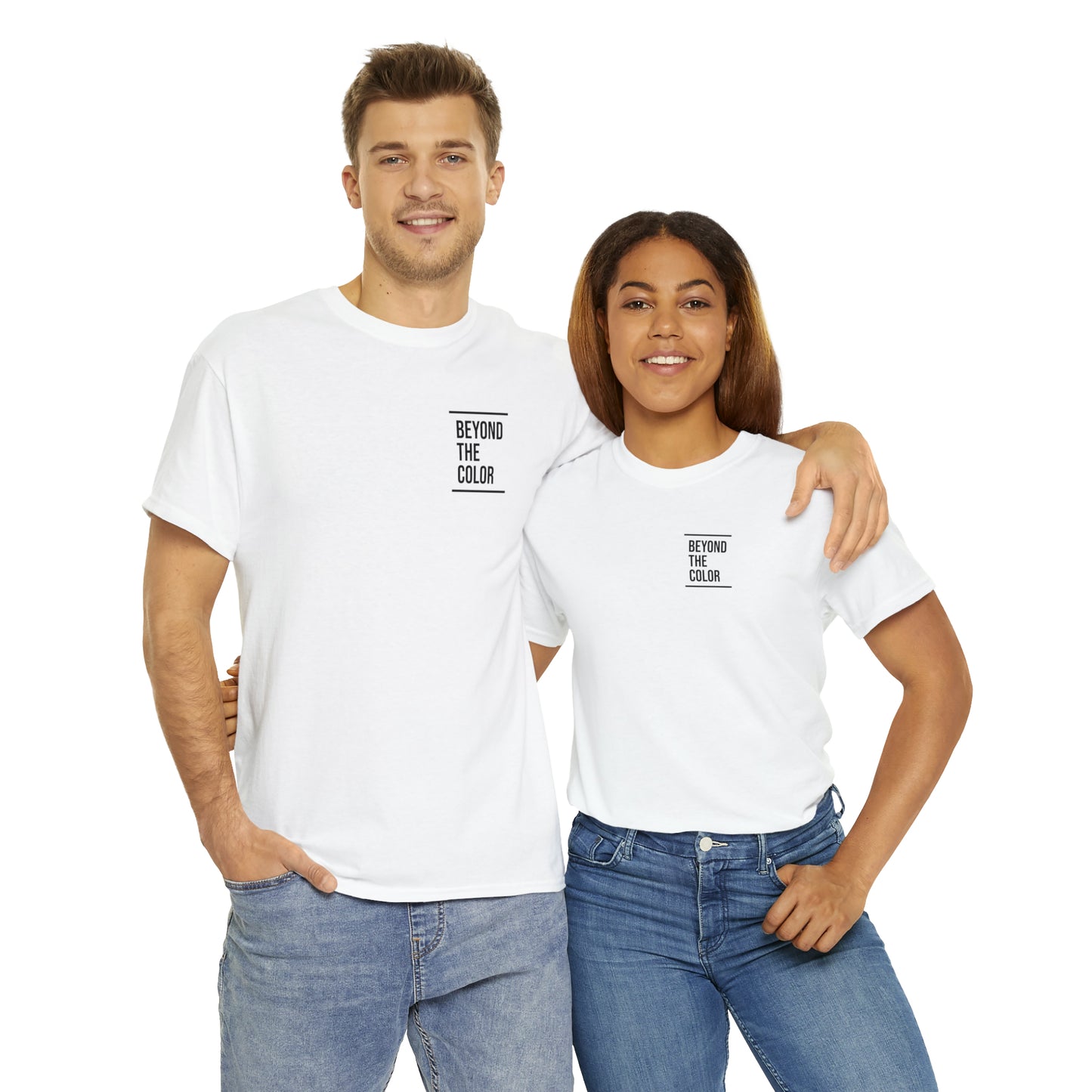 B.T.C Small Logo Unisex Heavy Cotton Tee (White)