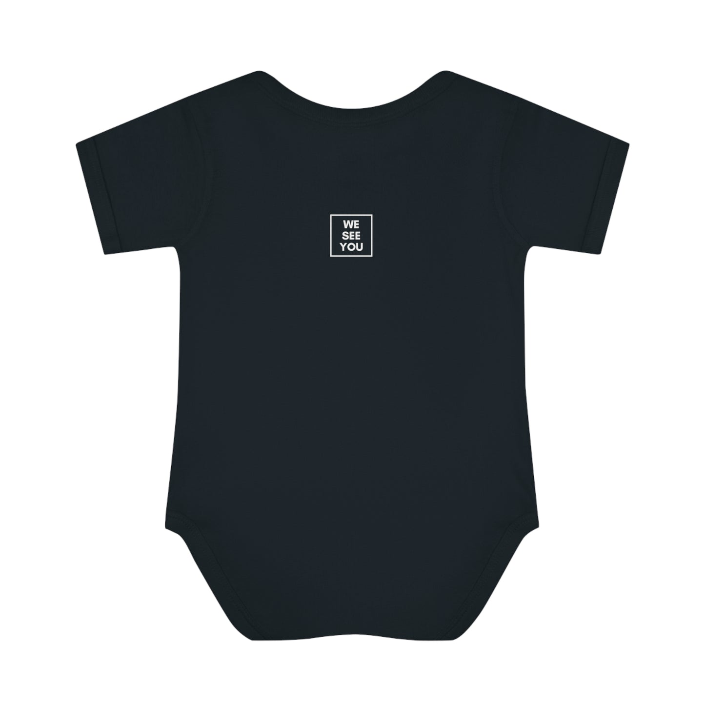 Infant B.T.C Baby Rib Bodysuit Onesie (Black)