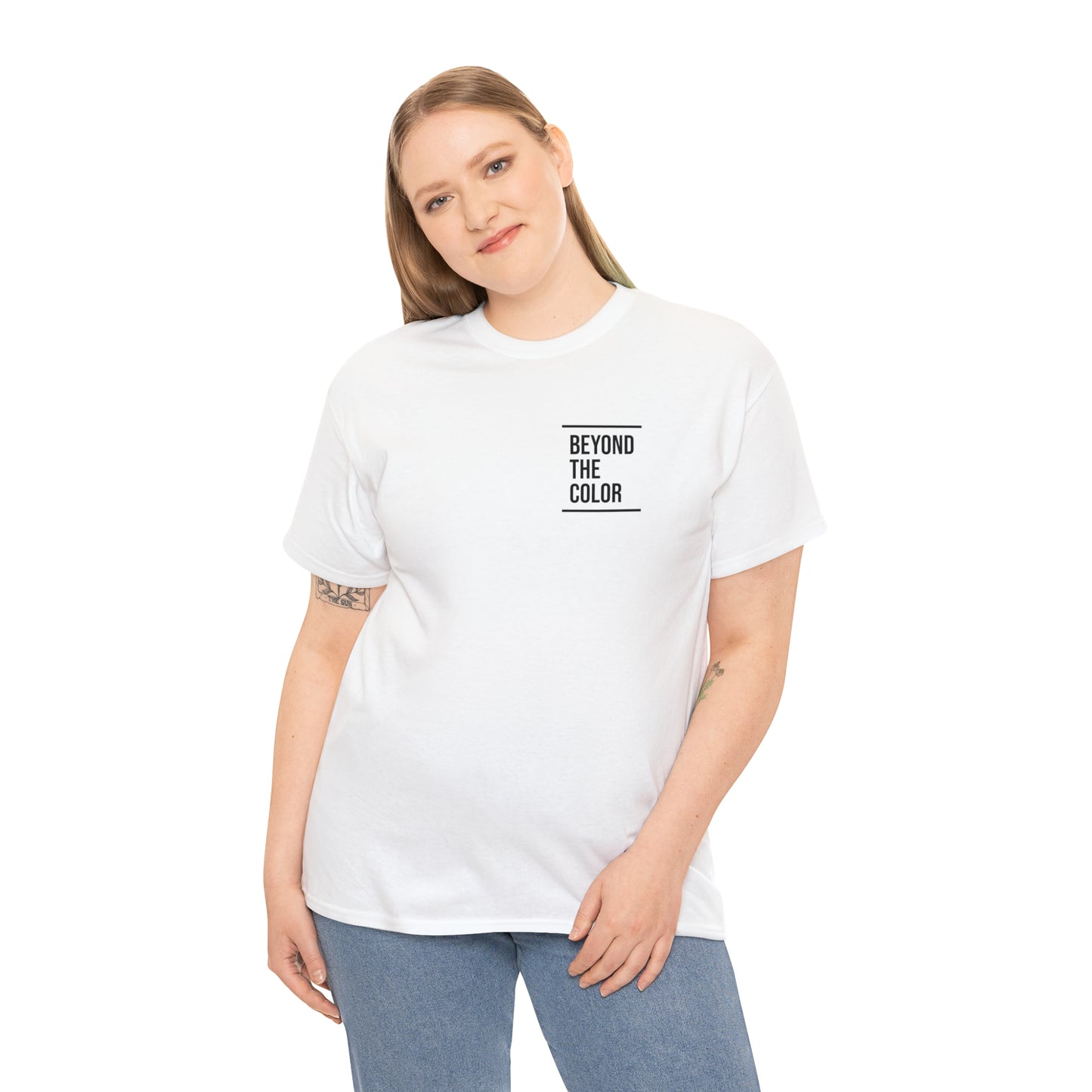 B.T.C Small Logo Unisex Heavy Cotton Tee (White)