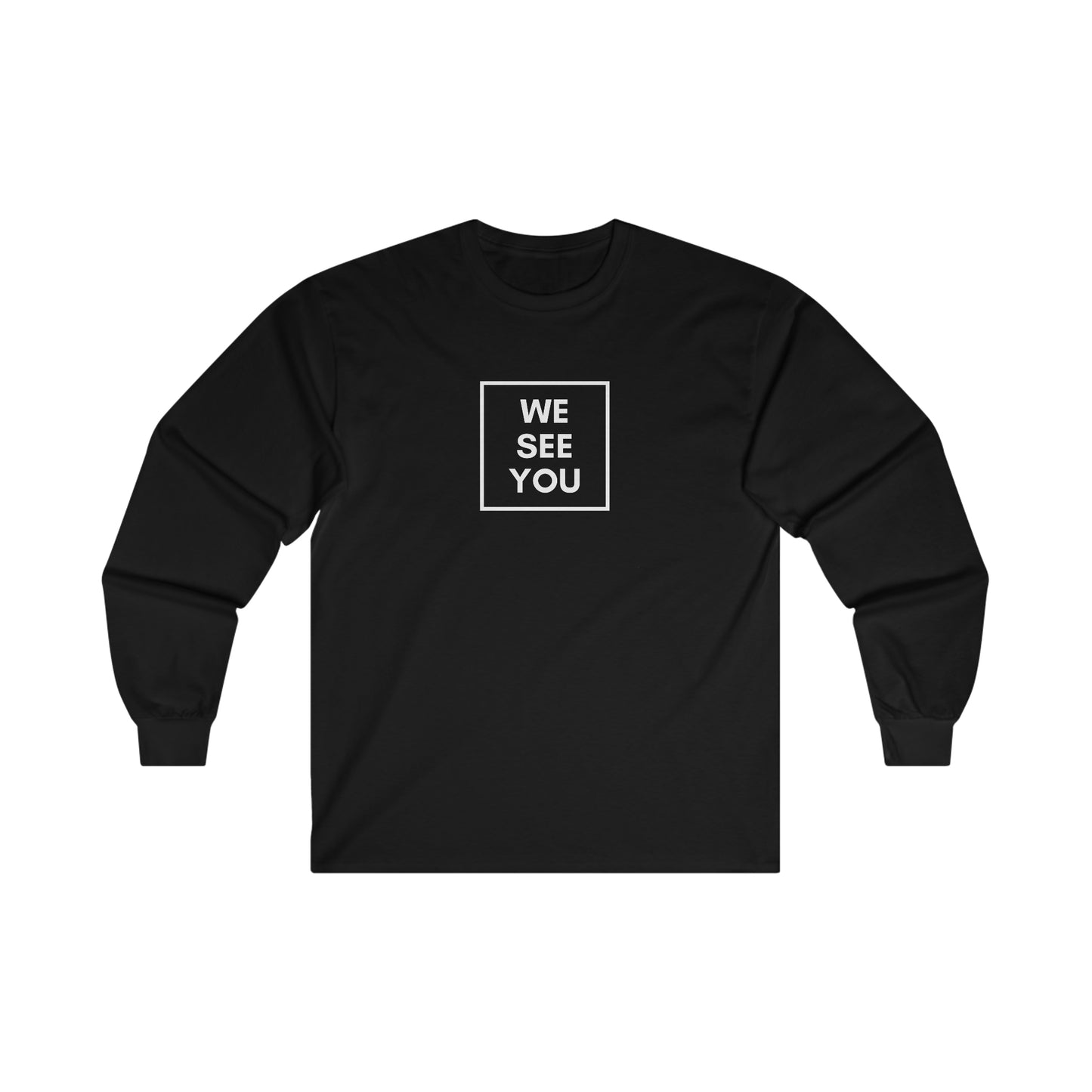 B.T.C We See You Ultra Cotton Long Sleeve Tee (Black)