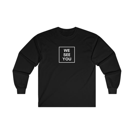 B.T.C We See You Ultra Cotton Long Sleeve Tee (Black)