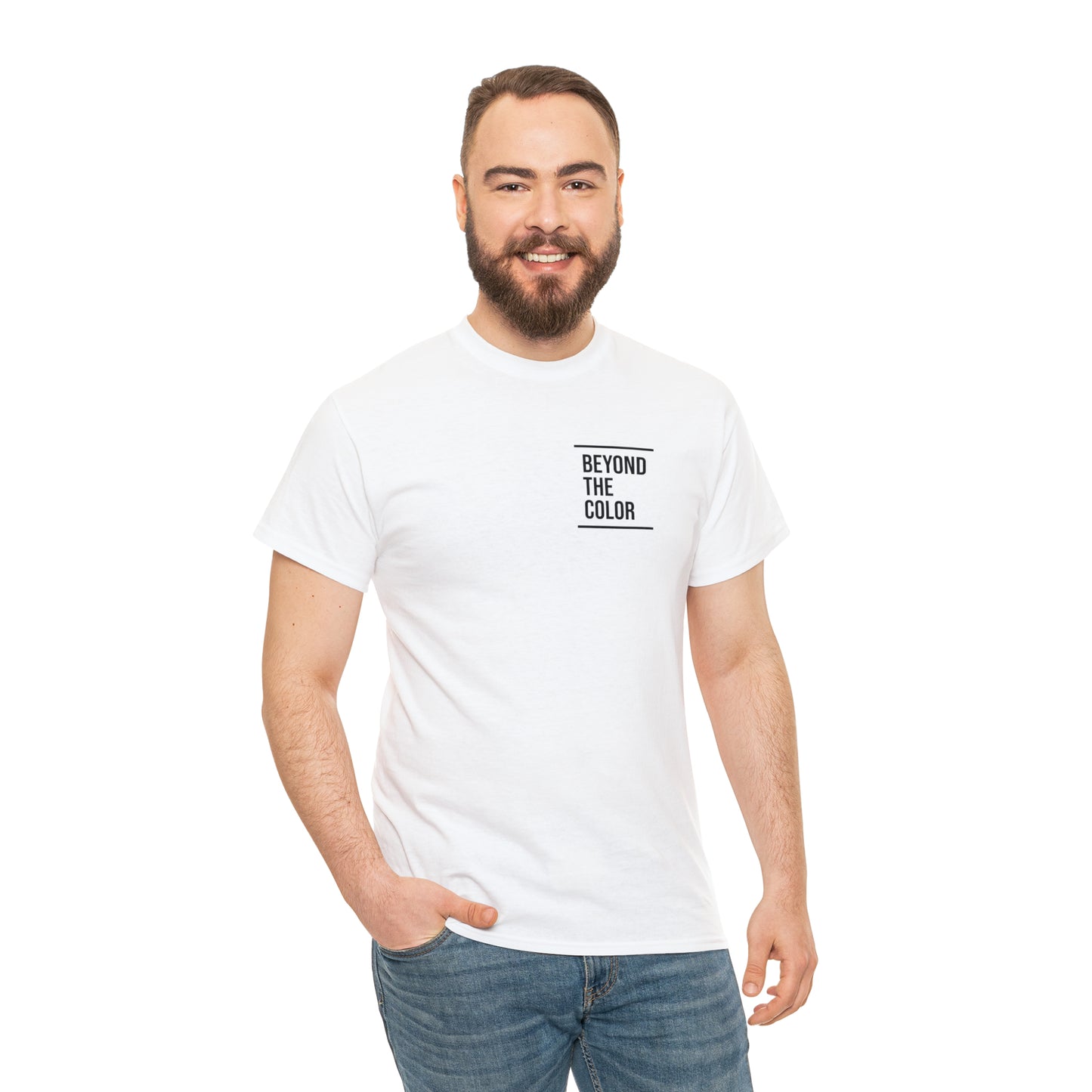 B.T.C Small Logo Unisex Heavy Cotton Tee (White)